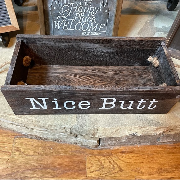 New Rustic Farmhouse Wood Bathroom Decor Toilet Paper Storage Caddy - Picture 6 of 12